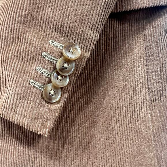 Dolce & Gabbana Camel Corduroy Blazer Men 42R Italy Cranberry Lining Retail$1200 - Picture 10 of 11